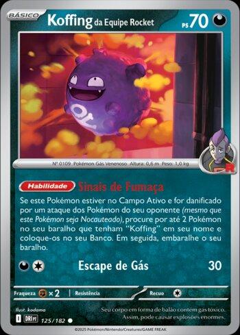Koffing da Equipe Rocket / Team Rocket's Koffing (#125/182) | Main