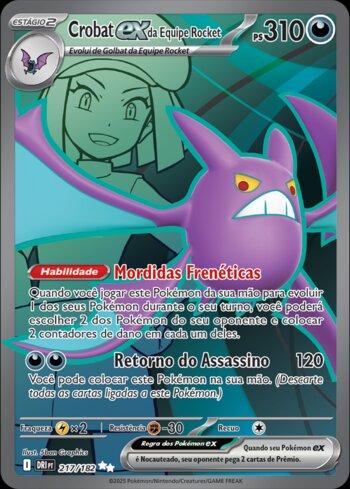 Crobat ex da Equipe Rocket / Team Rocket's Crobat ex (217/182