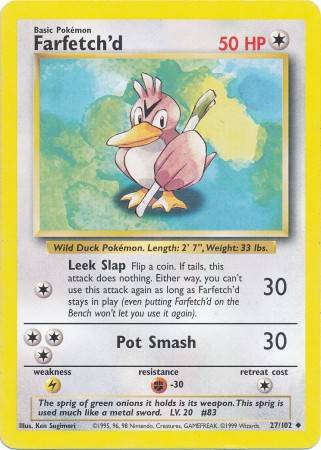 Farfetch'd (#27/102) - Epic Game - A loja de card game mais ÉPICA do Brasil!