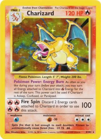 Charizard (#4/102) - Epic Game - A loja de card game mais ÉPICA do Brasil!