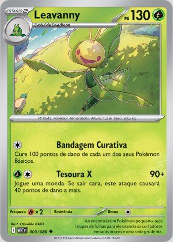 pokemon card leavanny (#003/086) If you healed any damage in this way Leavanny - 12/113 Reverse Holo