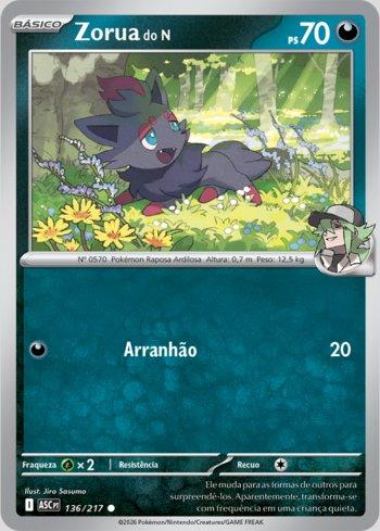 Zorua do N / N's Zorua (136/217) | Busca de Cartas | LigaPokemon