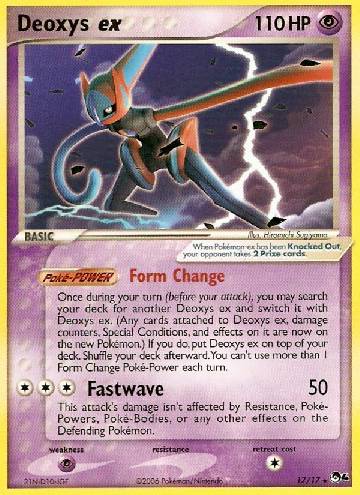 M Deoxys EX Pokemon Card 