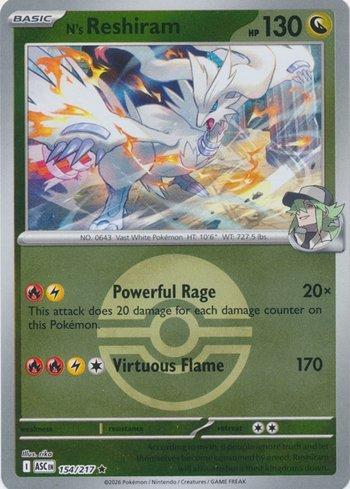 Reshiram do N / N's Reshiram (154P/217) | Busca de Cartas