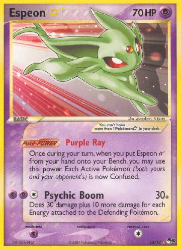 Espeon V, Cartas promocionais, Banco de Dados de Cards do Estampas  Ilustradas