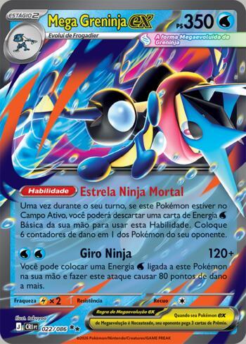 Mega Greninja ex (022/086) | Busca de Cartas | LigaPokemon