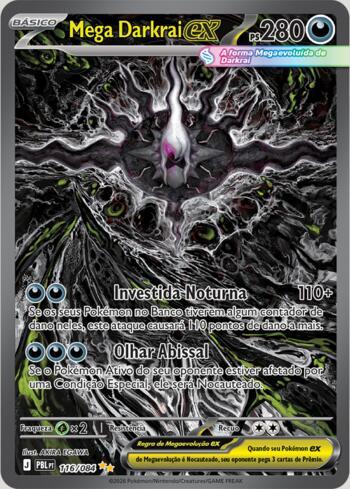 Pokémon Card: Mega Darkrai EX MUR Mega Darkrai ex (#116/084) - Bem-vindo a Meruru! A loja mais