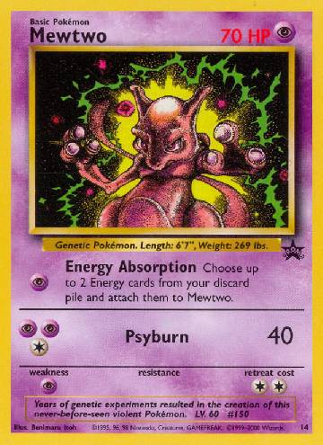 Mewtwo, Cartas promocionais