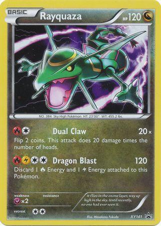 1x Rayquaza-EX - XY69 - Shiny Rayquaza-EX Box Promo Moderately Played  Pokemon XY