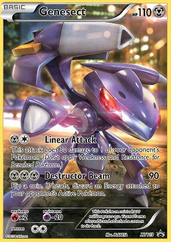 Carta Pokémon Genesect Ex, Jogo de Tabuleiro Pokémon Usado 65474481