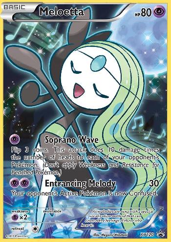 Meloetta (XY120/∞), Busca de Cards