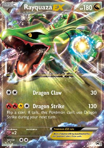 Rayquaza shiny carta pokemon