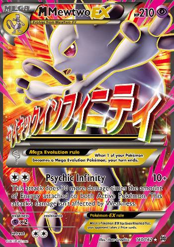 Carta Pokemon Mega Mewtwo X - Cartinha Pokemon Mewtwo