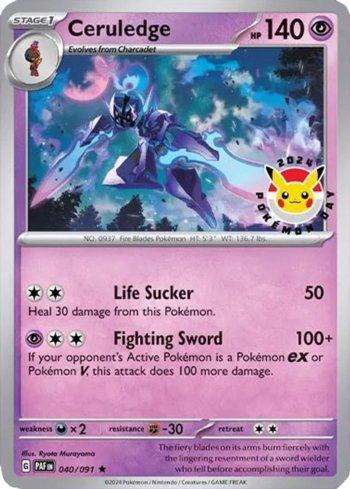 Ceruledge - Pokemon Day 2024 (040b/∞) | Busca de Cartas | LigaPokemon
