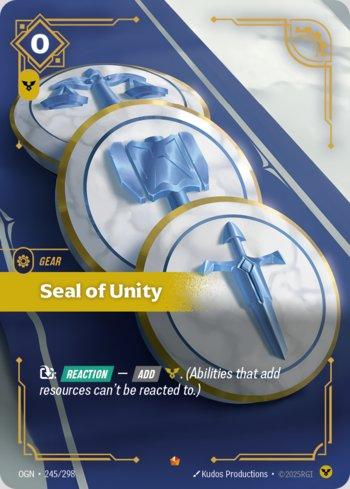 リフトバウンド　riftbound seal of unity Seal of Unity (245) | Busca de Cartas | LigaRiftbound