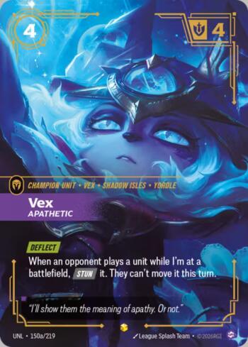 リフトバウンド　riftbound Vex Apathetic Vex - Apathetic (Alternate Art) (150A) | Busca de Cartas