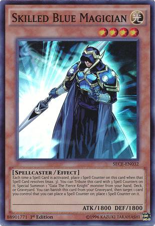 Mago Azul Habilidoso / Skilled Blue Magician (#SECE-EN032)
