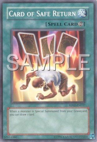yugioh card of safe return 1996 Yu-Gi-Oh "CARD RETURN" [SPELL CARD] 1ST Edition WHITE SD2-EN018 Single Cards Card of Safe Return -