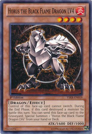 Horus, o Dragão da Chama Negra LV4 / Horus the Black Flame Dragon LV4 (#YSKR-EN019)