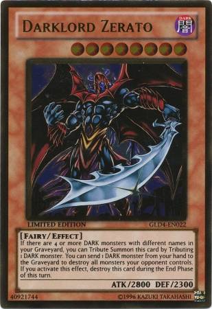 Senhor Obscuro Zerato / Darklord Zerato (#GLD4-EN022)