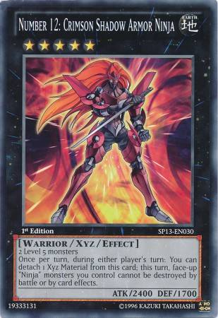 Número 12: Ninja da Armadura de Sombras Carmesim / Number 12: Crimson Shadow Armor Ninja (#ORCS-EN042)