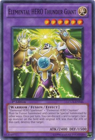 Gigante do Trovão, o HERÓI do Elemento / Elemental HERO Thunder Giant (#TLM-EN036)