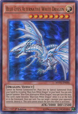 Dragão Branco Alternativo de Olhos Azuis / Blue-Eyes Alternative White Dragon (#MVP1-EN046)