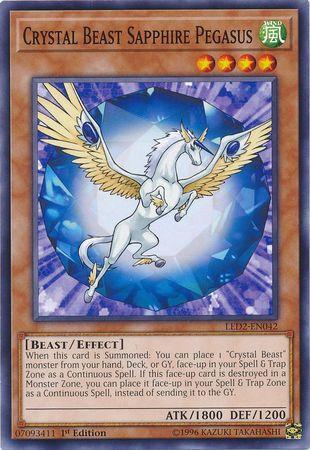 Fera Cristalina Pégaso Safira / Crystal Beast Sapphire Pegasus (#LED2-EN042)