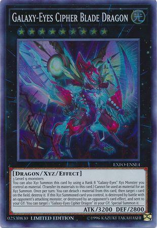 Dragão da Lâmina Críptico de Olhos das Galáxias / Galaxy-Eyes Cipher Blade Dragon (#EXFO-ENSE4)