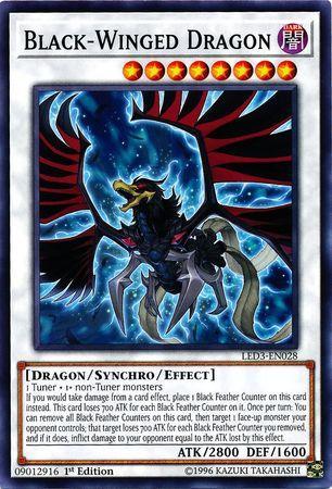Dragão de Asas Negras / Black-Winged Dragon (#LED3-EN028)