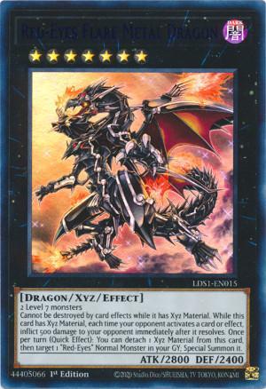 Dragão Metálico Chamejante de Olhos Vermelhos / Red-Eyes Flare Metal Dragon (#RA01-EN038)
