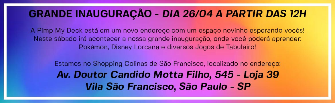 Novo endereço