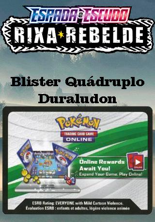 Deck de Cartas Pokemon Blister Quádruplo Rixa Rebelde - Copag