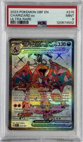 シャッフルウィザードカード EXP5 Charizard Ex OBF 215/197 PSA 9 | Main Deck Games