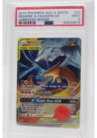 Card Pokemon Reshiram E Charizard Gx