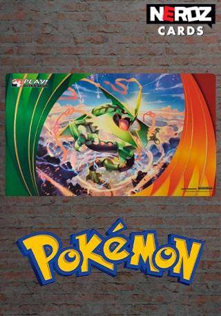 Pokémon TCG 2015 Shiny Mega Rayquaza Playmat Deck Box Card Sleeves New
