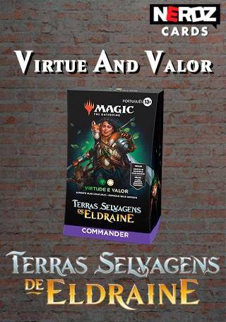 MTG Terras Selvagens de Eldraine: Commander Virtude e Valor (GW) - Playeasy