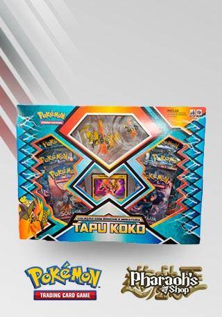 Pokémon Tcg Coleção Tapu Koko Com Broche E Miniatura - Copag