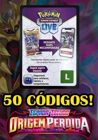 Lotes de Códigos Pokémon Online - TCG, Go, Tempestade Prateada, Realeza  Absoluta e Mais Live