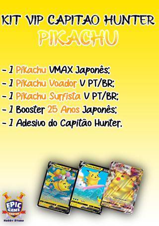 Kit Carta Pokémon Pikachu Vmax Surfista Vmax Voador Vmax