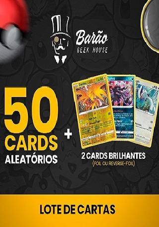 Lote 50 cartas originais aleatórias Pokémon - Sem repetidas em