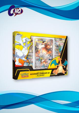 Box Pokémon - Coleção Aliados - Reshiram e Charizard-GX - Copag