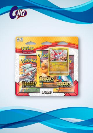 Pokemon Triple Pack Dragões Soberanos Latios Booster em Promoção