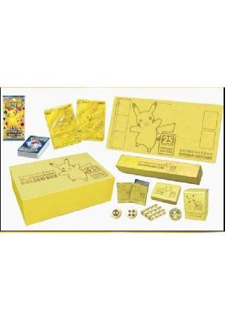 Box Coleção Dourada Pokemon 25 Anos Pikachu V Pokebola Com Cartas