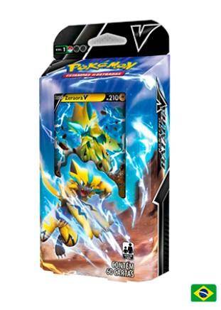 Starter Deck Pokemon Sol e Lua 8 Trovões Perdidos Raikou