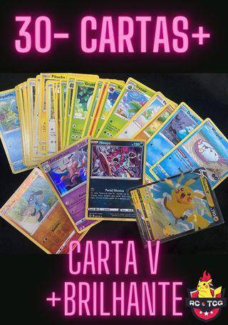 Kit com TRÊS cartas aleatórias de Pokémon TCG Originais COPAG