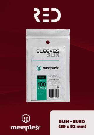 Sleeve - Meeplebr SLIM EURO 59x92mm - ShopDG - Sua Loja de Jogos