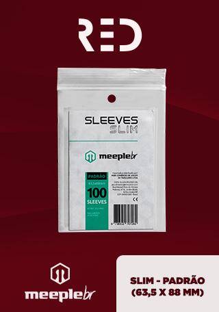 Sleeve Slim Padrão (63,5 mm x 88 mm) – Meeple BR - Playeasy