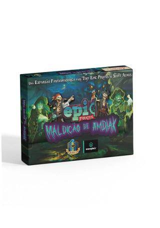 Tiny Epic Pirates Maldição de Amdiak Expansão de Jogo de Tabuleiro