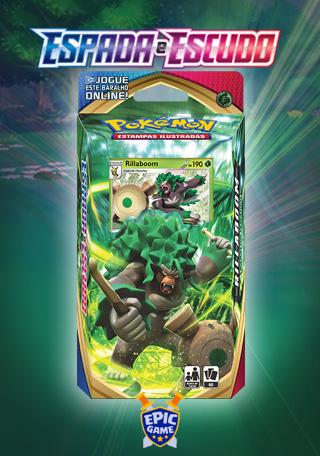 Blister Triplo Pokémon Espada e Escudo 13: Realeza Absoluta - Rillaboom